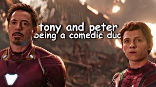 tony and peter being a comedic duo for 4 minutes and 30 seconds straight