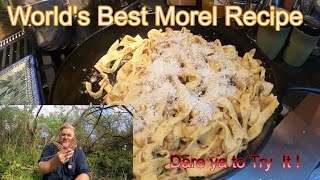 Homemade Egg Noodles with Morel Mushroom Pesto - Flavor Explosion !!