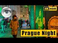 Prague Night Walking Tour at Old Town 🇨🇿 Czech Republic 4k HDR ASMR