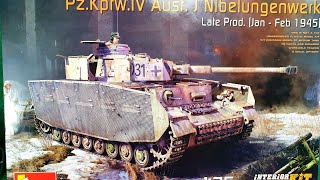 Pz.Kpfw. IV Ausf.J Nibelungwerk, Interior Kit MiniArt 35342 In-box review