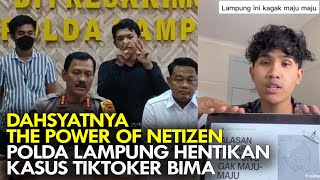 DAHSYATNYA THE POWER OF NETIZEN. POLDA LAMPUNG HENTIKAN KASUS TIKTOKER BIMA