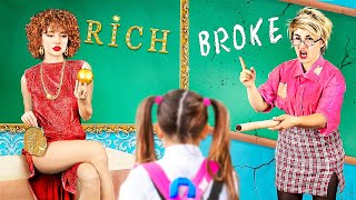 Rich Teacher vs Broke Teacher / 25 Funny Situations in School