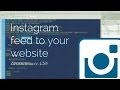 Instagram feed into your website - Dreamweaver