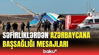 Xarici ölkələr və ölkəmizdəki səfirliklər Azərbaycana başsağlığı veriblər