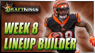 DRAFTKINGS WEEK 8 NFL DFS | LINEUP STRATEGY & TOURNAMENT PICKS