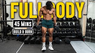 45 Mins Full body Dumbbell Workout (No Bench) | Build Muscle & Burn Fat 23
