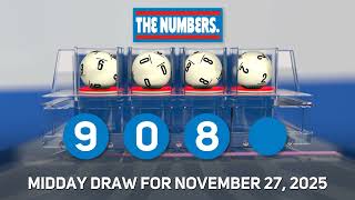 RI Lottery Midday 11/27/2025