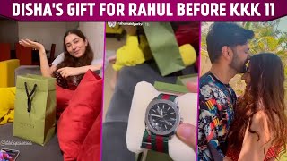 Disha Parmar's cute surprise for Rahul Vaidya before he leaves for KKK 11 is heartwarming