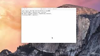 003 Installing Java JDK on Mac OS X