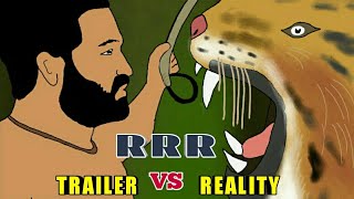 RRR trailer vs reality | Jr ntr , ram charan | ss rajamouli | funny  movie spoof | Mv creation