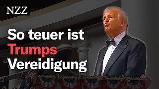 Trump lässt sich feiern. Wer zahlt das?