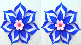 Easy paper flower craft/paper flower/unique paper flower craft/wall hanging craft/craft ideas