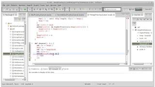 Binary Heap Dequeue Implementation