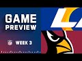 Los Angeles Rams vs. Arizona Cardinals Week 3 Preview