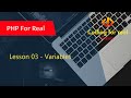 3. PHP Variables. PHP Tutorial for beginner's. PHP Tutorial.