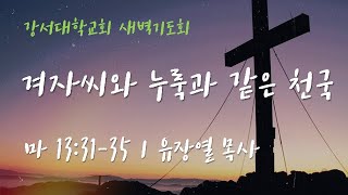 [강서대학교회] 겨자씨와 누룩과 같은 천국 (마 13:31-35)ㅣ새벽기도회 ㅣ유장열 목사ㅣ 2024.1. 4 (목)