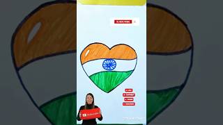 How to draw indian flag with hearts craft 🇮🇳#2024#art education#art land how to draw