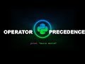Operator Precedence - Python Programming