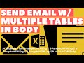 Excel VBA Macro: Send Email With Multiple Tables in Body (Step-by-Step Tutorial)