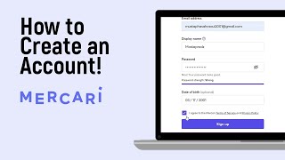 How to Create an Account on Mercari [easy]