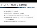 【レクチャー チャットボットの概要】自然言語処理とチャットボット aiによる文章生成と会話エンジン開発