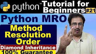 python method resolution order diamond inheritance | diamond problem inheritance #pythonforbeginners