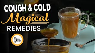 Magical Cough & Cold Remedies (Turmeric Herb Tea & Honey Ginger Shot) Healthy Recipes by Food Fusion