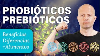 PROBIÓTICOS \u0026 PREBIÓTICOS 🦠 Beneficios + Alimentos dónde encontrarlos