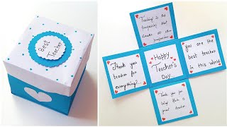 How To Make Teacher's Day Explosion Box ? • Beautiful Gift Idea For Teacher's Day 2023 • Teacher Day