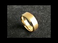 Women Gold Plated Tungsten Carbide Wedding Band