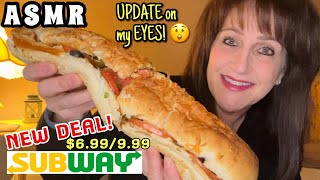 ASMR Subway NEW Baja Chipotle Chicken “MEAL OF THE DAY” Deal!..\u0026 WAIT til you hear about my EYES! 😳