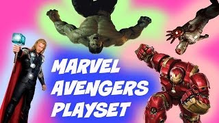 Marvel Avengers HQ Playset Hulkbuster and Hulk