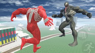 Franklin become red venom, red hulk to fight venom and hulk in Indian bike driving 3d