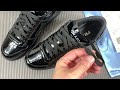 prada pantent leather shoes black