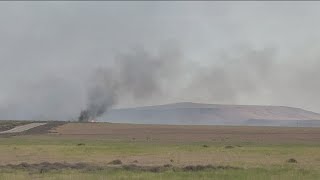 Moore Fire burns 1,500 acres southeast of Melba