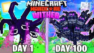 I Survived 100 Days as a WITHER STORM in HARDCORE Minecraft