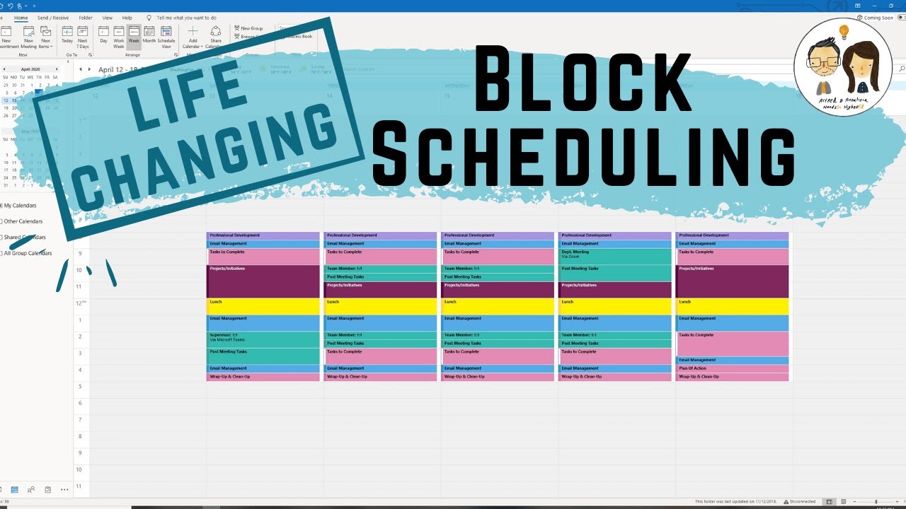 HOW TO ORGANIZE YOUR TIME USING THE BLOCK SCHEDULING METHOD: Life ...