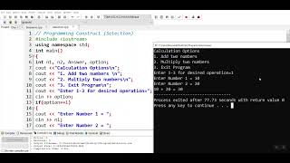 03 Programming Construct Selection