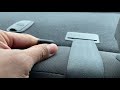 kia rio – how to fold down rear seats