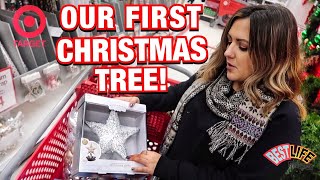 Decorating Our Very First Christmas Tree! + Target Holiday Shopping, Pizza & Coo