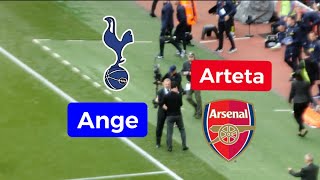 North London Derby last minute Ange Postecoglou and Mikel Arteta cam