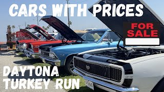 CARS FOR SALE WITH PRICES, DAYTONA TURKEY RUN