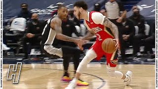 Lonzo Ball NASTY Stepback 3-Pointer - Spurs vs Pelicans | April 24, 2021 | 2020-21 NBA Season