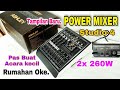 Power Mixer ASHLEY Studio 4 Model Baru | 2x 260W | Pas Buat Acara Kecil