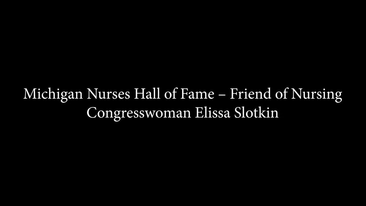 2021 MNA Friend Of Nursing Award - Congresswoman Elissa Slotkin - YouTube