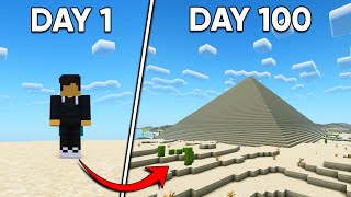 I Survived 100 Days of Desert Only Minecraft
