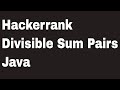 Hackerrank: Divisible Sum Pairs
