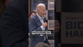 Biden speaks about "ugly side" of campaigning while visiting hometown Scranton, Pennsylvania