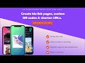 Shorten URLs, create bio link pages & custom QR codes.