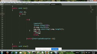 Java AWT implement animated Banner Program